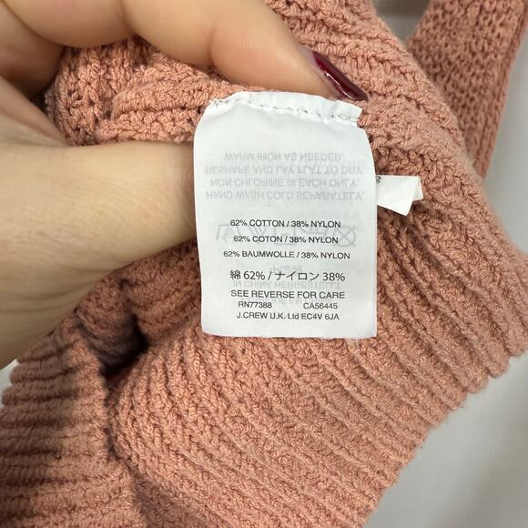 Madewell Monterey Knit Sweater Tank Top Pink Peach Cotton Blend Small - Picture 5 of 5